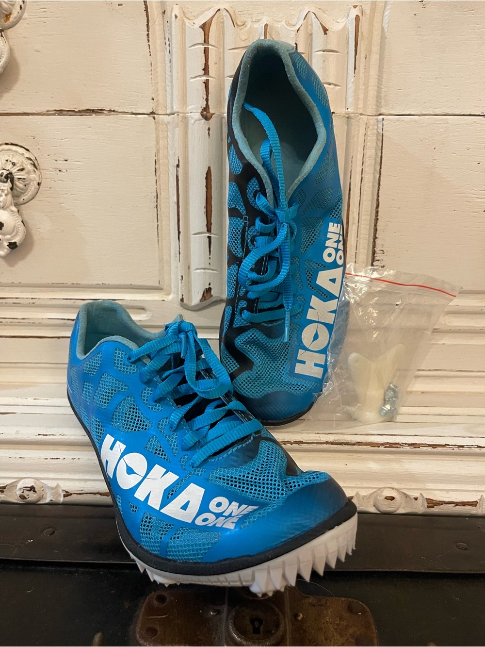 Hoka One One Kids Blue Track Spikes